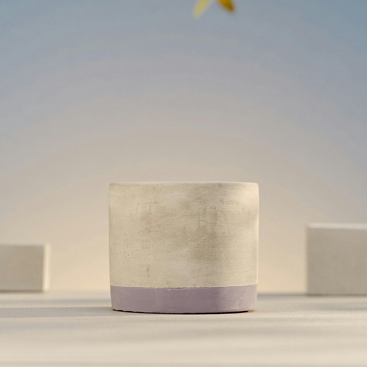 - Bougie extérieur pot béton 180g Lavande Citronnelle