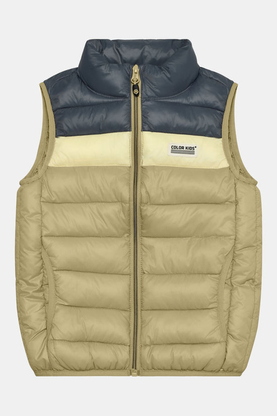 Color Kids Waistcoat Quilted, Colorblock Bodewarmer Junior