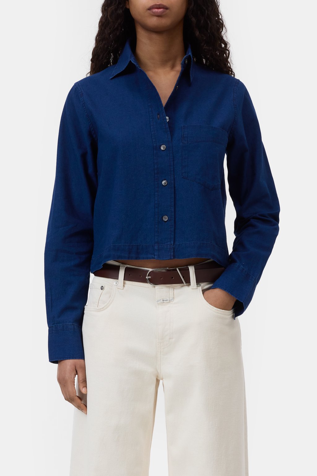 Kurzes Hemd aus Denim