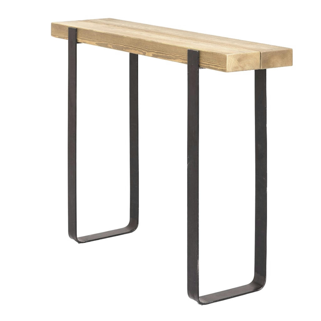 FARAJI - Console en bois de pin des flandres en couleur naturel 120 cm