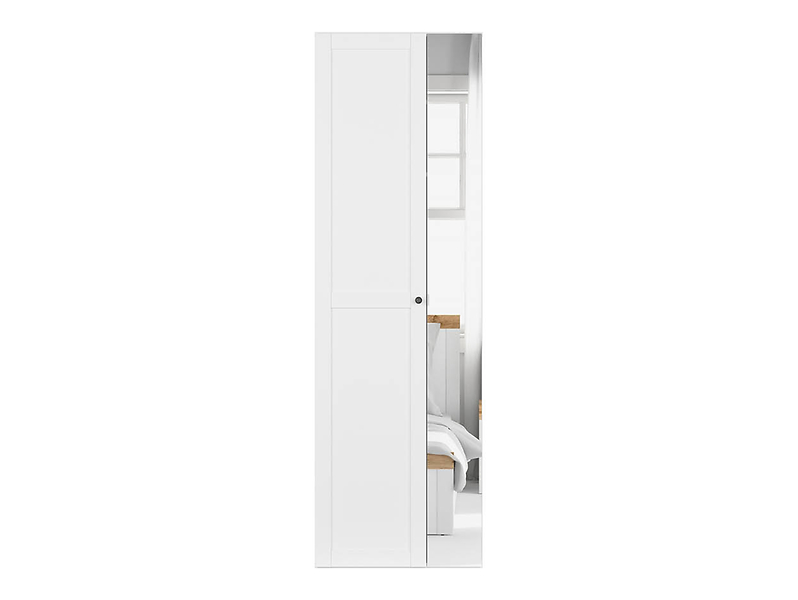 Szafa dwudrzwiowa Flex 75 cm z lustrem biała