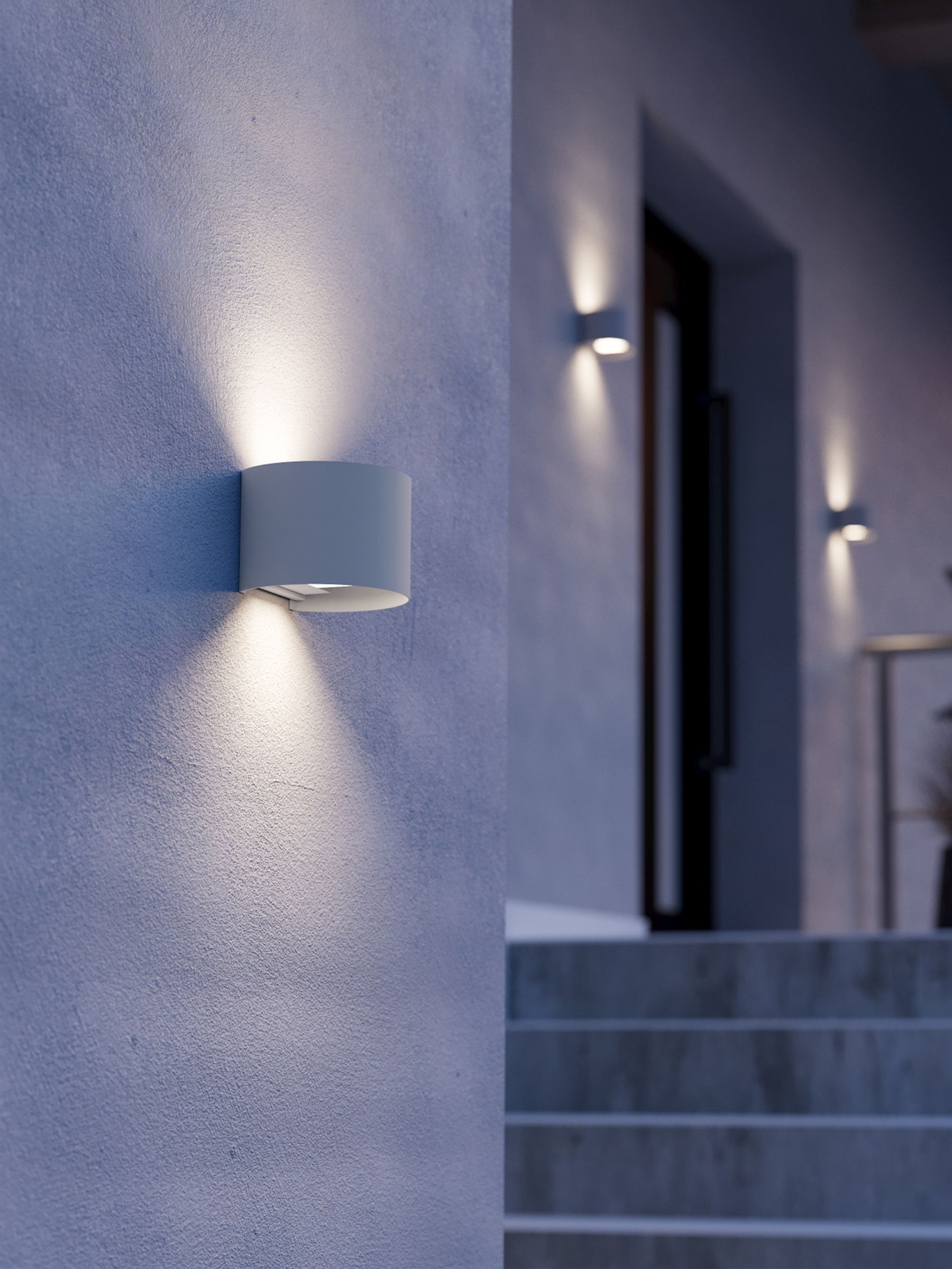 Eglo White CALPINO 3 Outdoor Wall Light