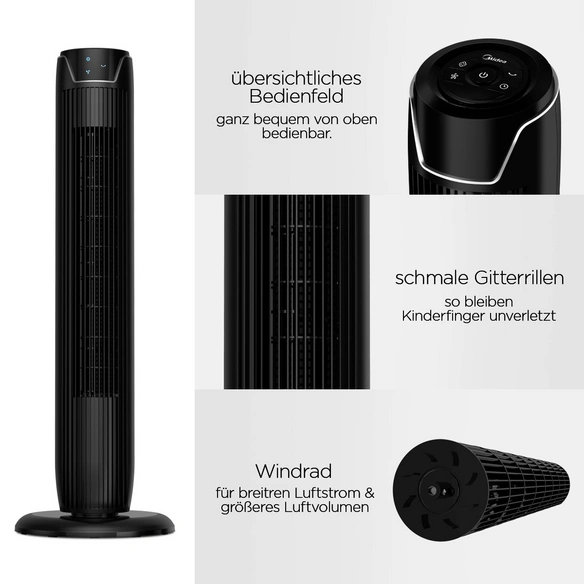 Turmventilator »FZ10«, 45 W, 3 Leistungsstufen, Ø: 30 cm