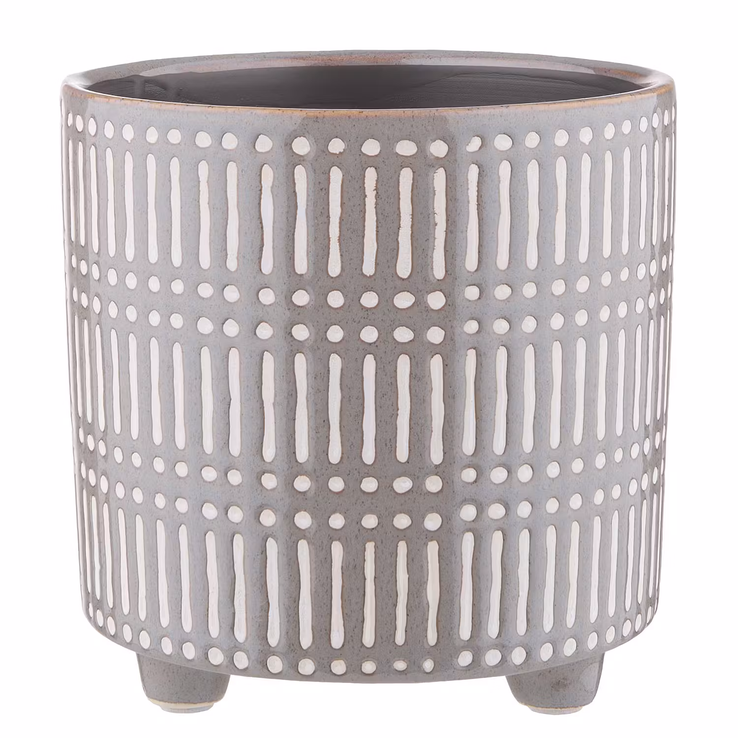 STICHES Blumentopf Streifen 4er-Set