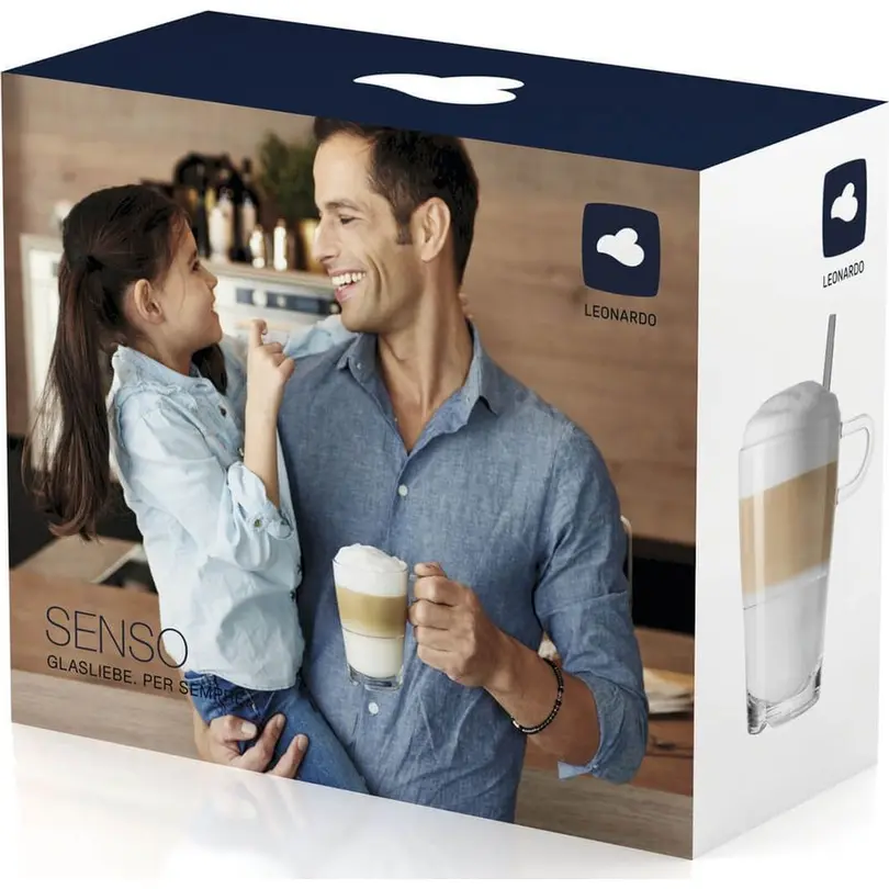 Latte Macchiato Glas 2er-Set Senso
