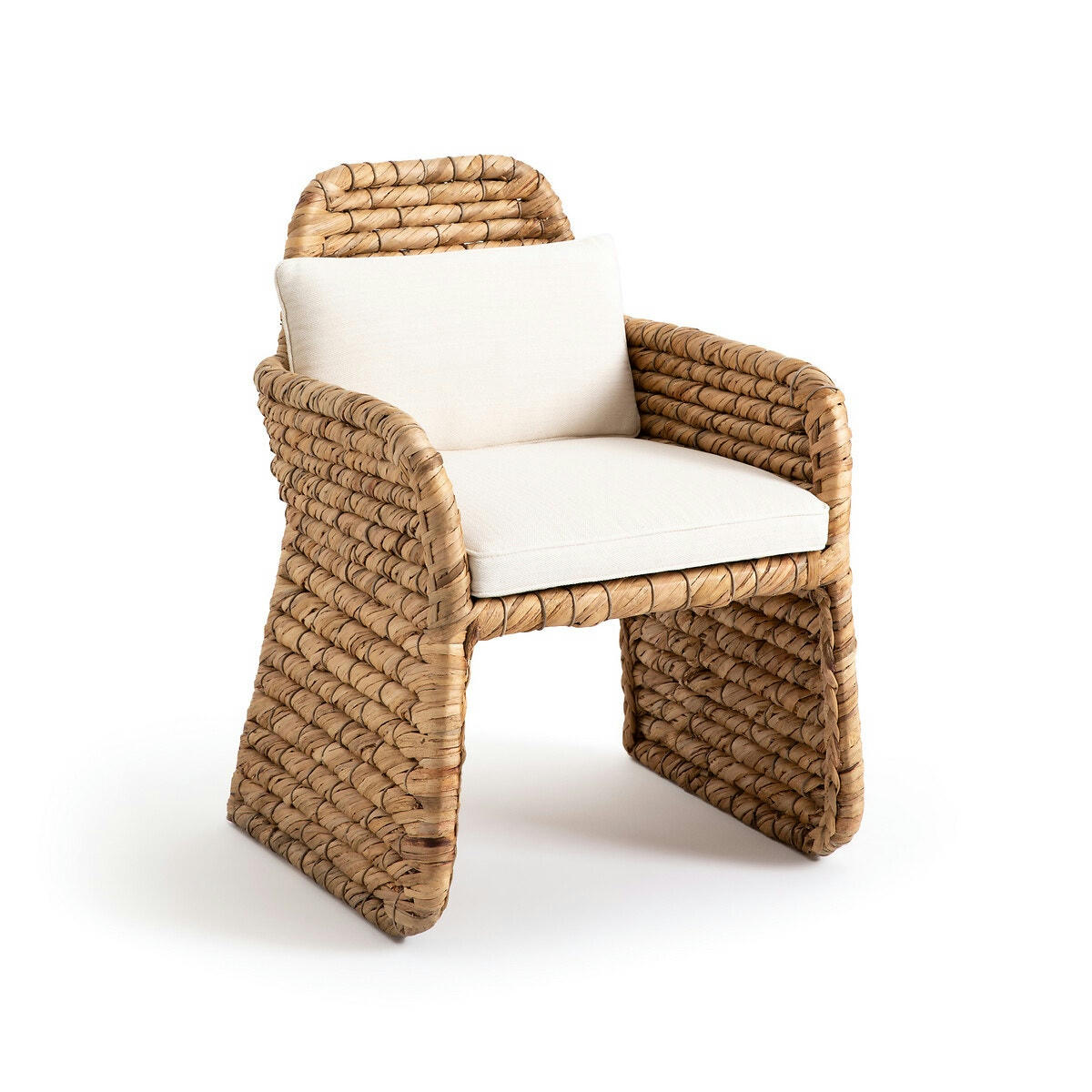 Fauteuil de table jacinthe d’eau tressée, Galbo