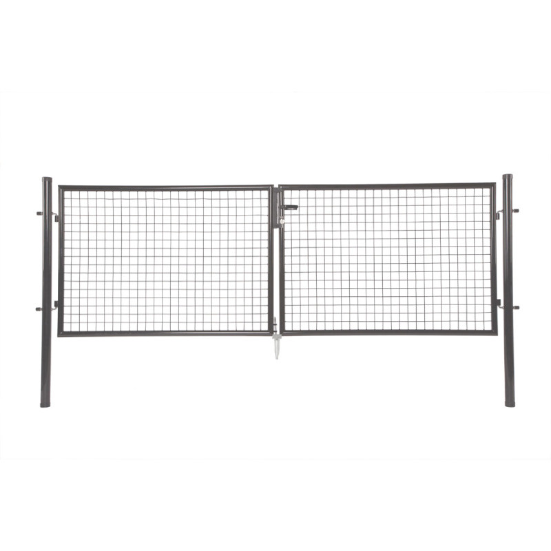 Portillon double anthracite 150 x 200 cm GIARDINO