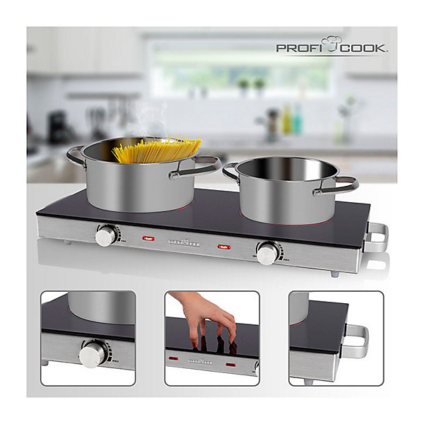Double plaques de cuisson infra Proficook PC-DKP 1211