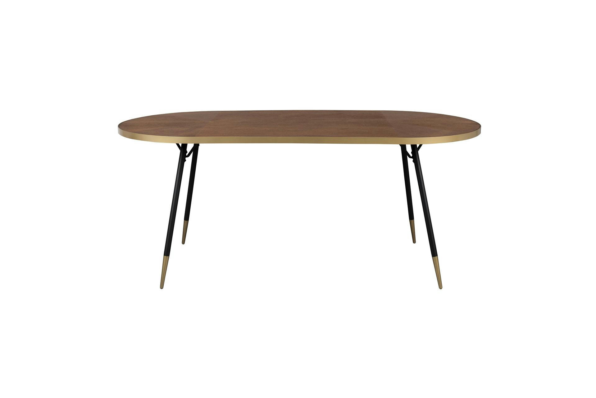 DENISE - Table ovale en bois marron