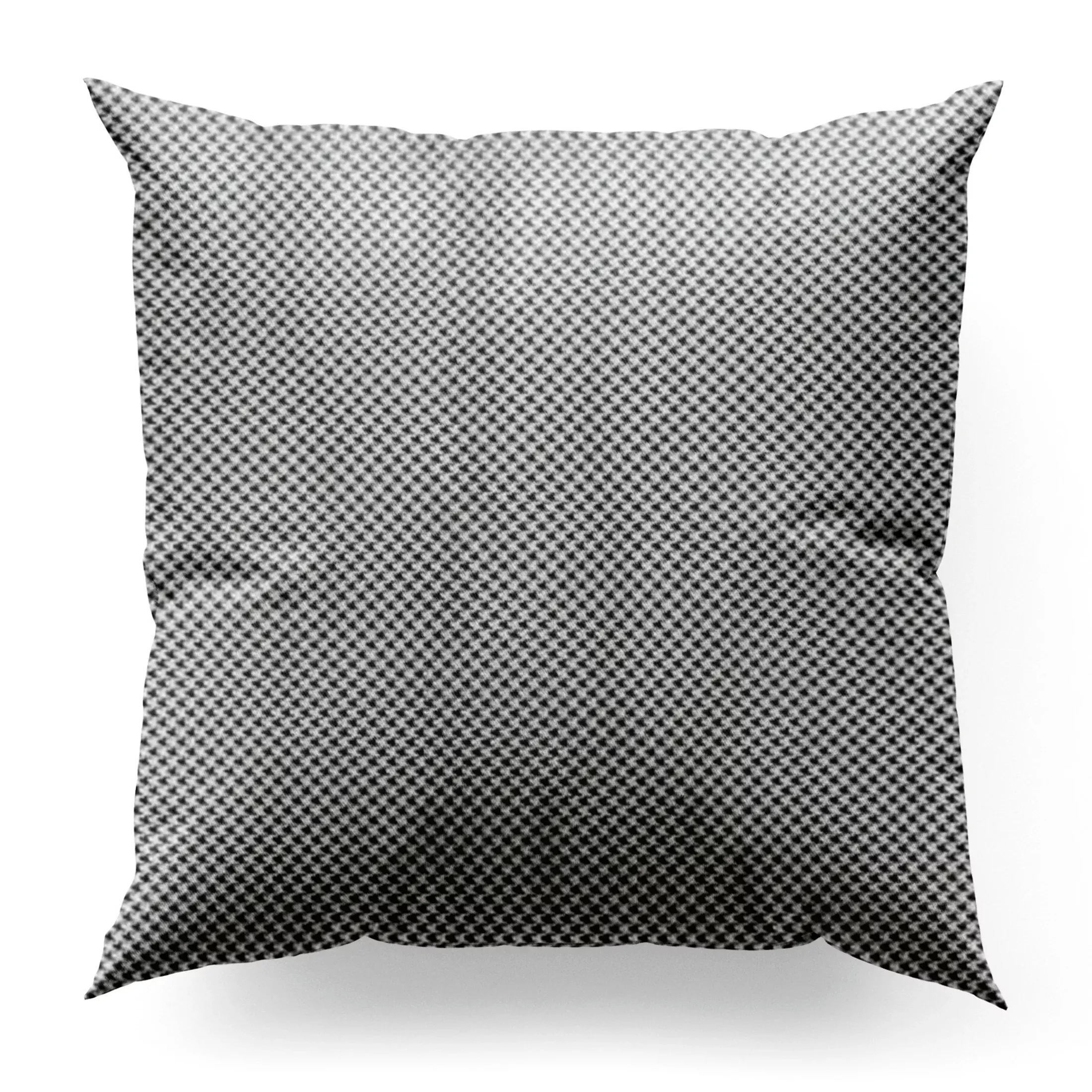 Poszewka na wymiar naturalno czarna z grubej welwetowej tkaniny w elegancki geometryczny wzór Italissima Eva Minge