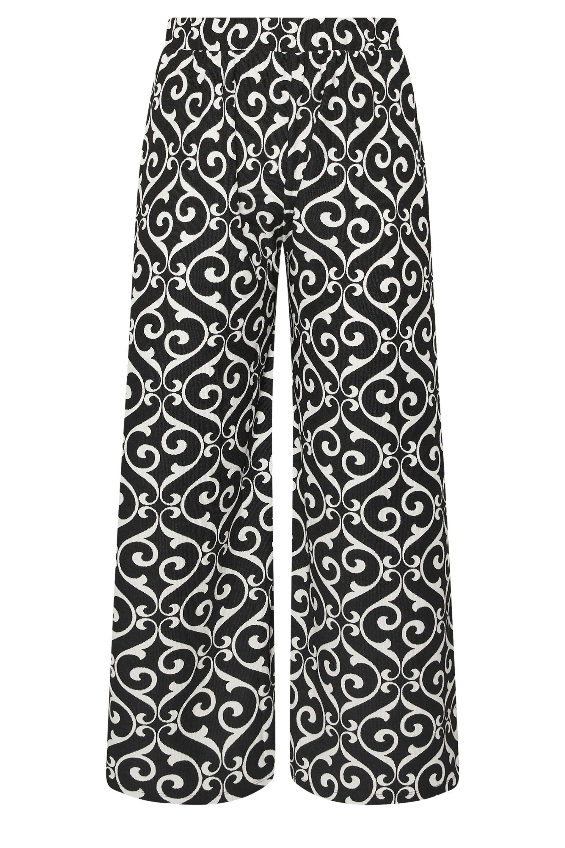 Yours Abstract Wide Leg Trousers