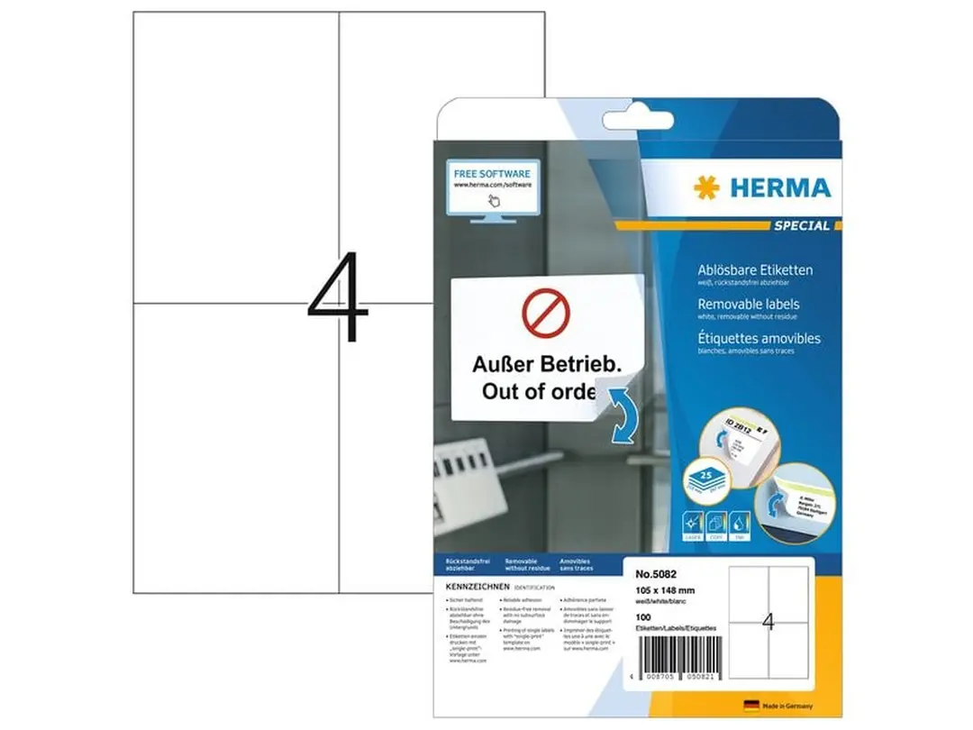 Etiketten 100er-Set Universal-Etiketten