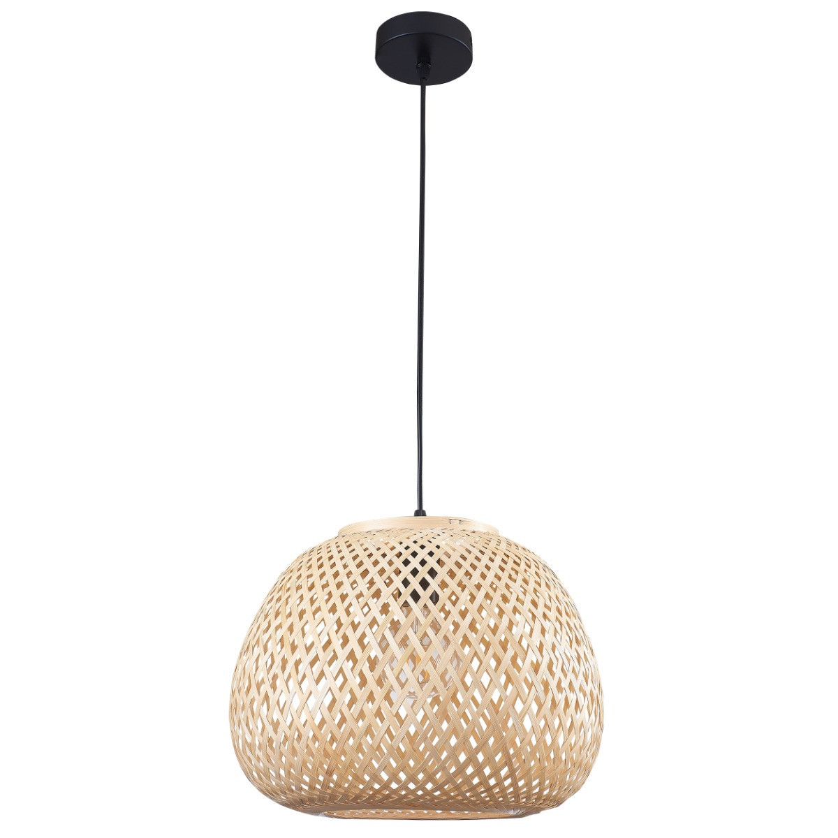 Lampa wisząca naturalno-czarna ZANZIBAR 1xE27x20W wym: 120x35x35 cm Polux
