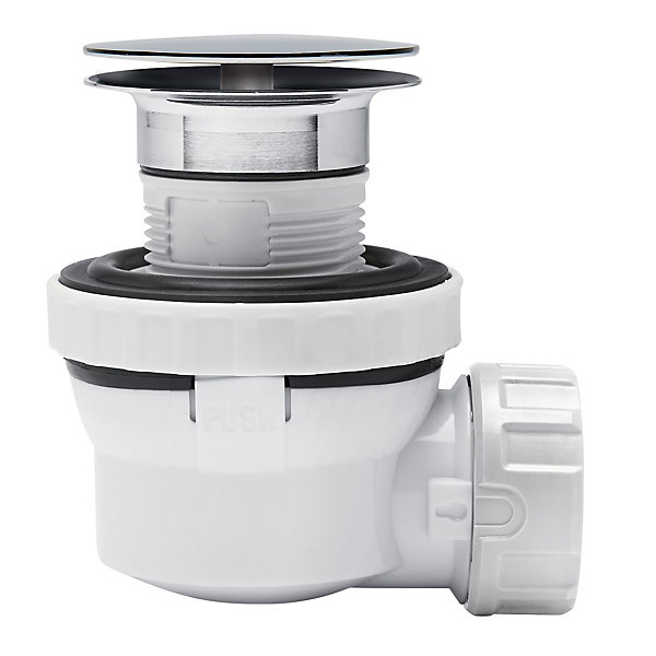 Ensemble bonde et siphon de lavabo Wirquin Nano 6.7 Sortie Ø32 mm - 1/4 de tour