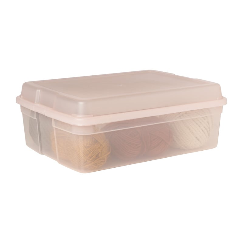 Iris clearbox - 10 liter - roze