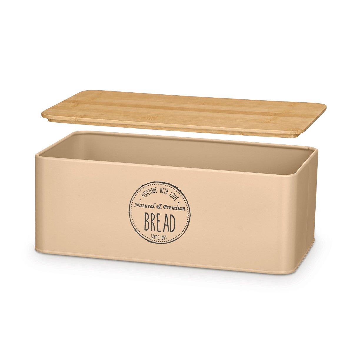 Caixa bege para pão