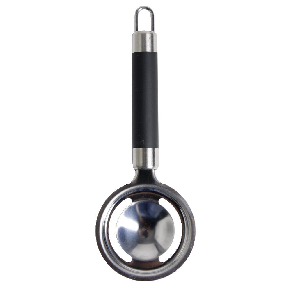 Séparateur de blanc d'oeuf en inox avec poignée en plastique