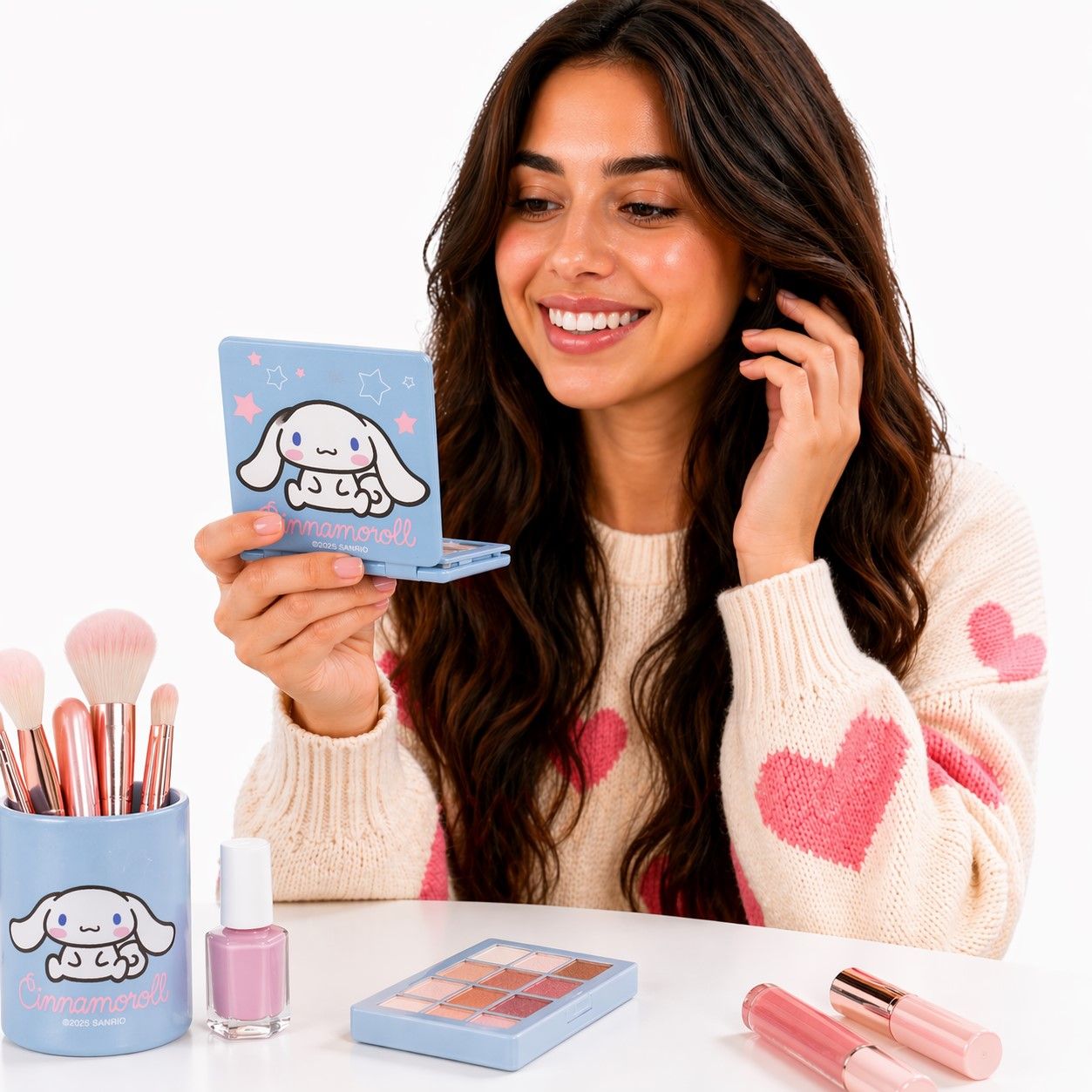 Hello Kitty Cinnamoroll Pocket Mirror