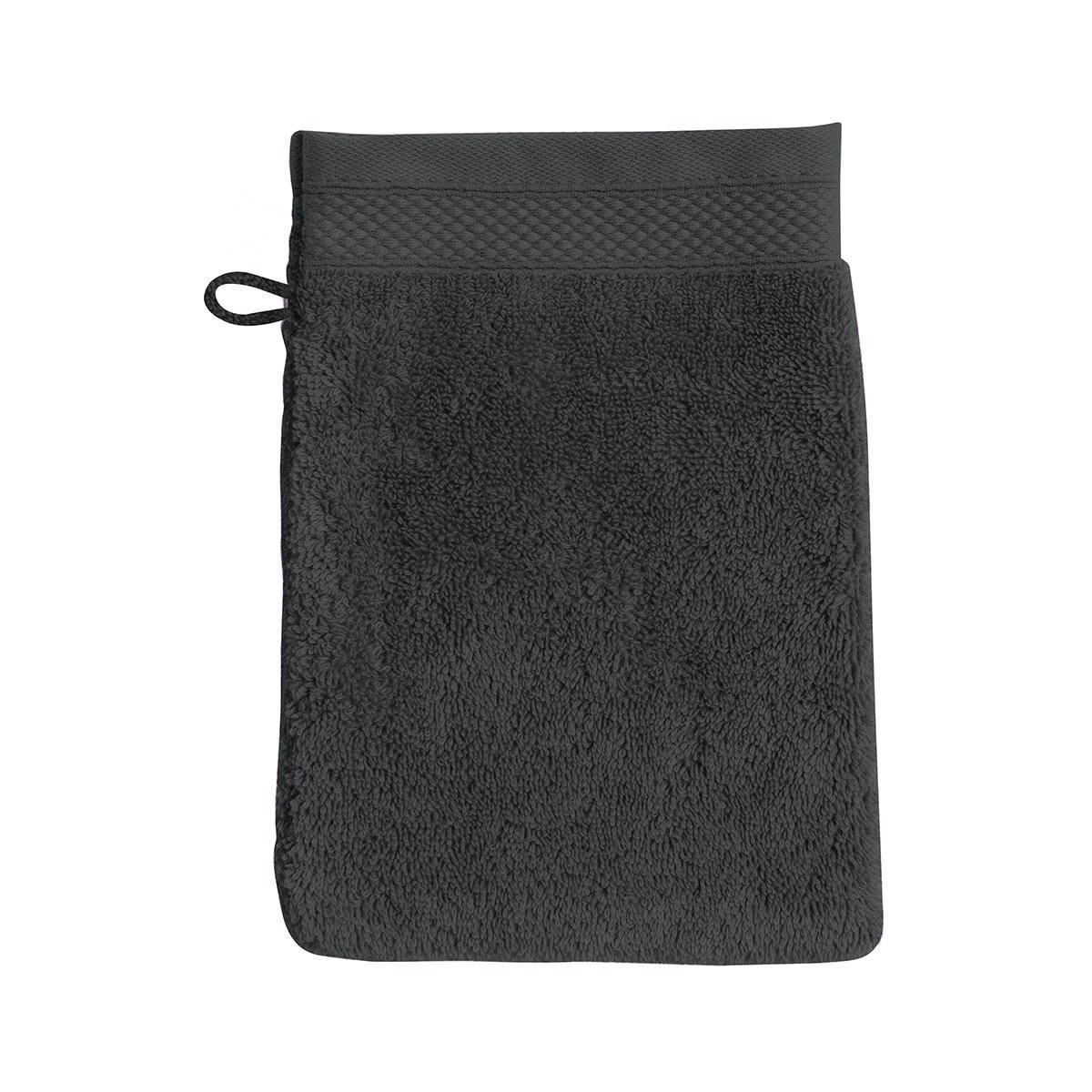 PÉTALE - Gant de toilette coton poivre 16x22 cm