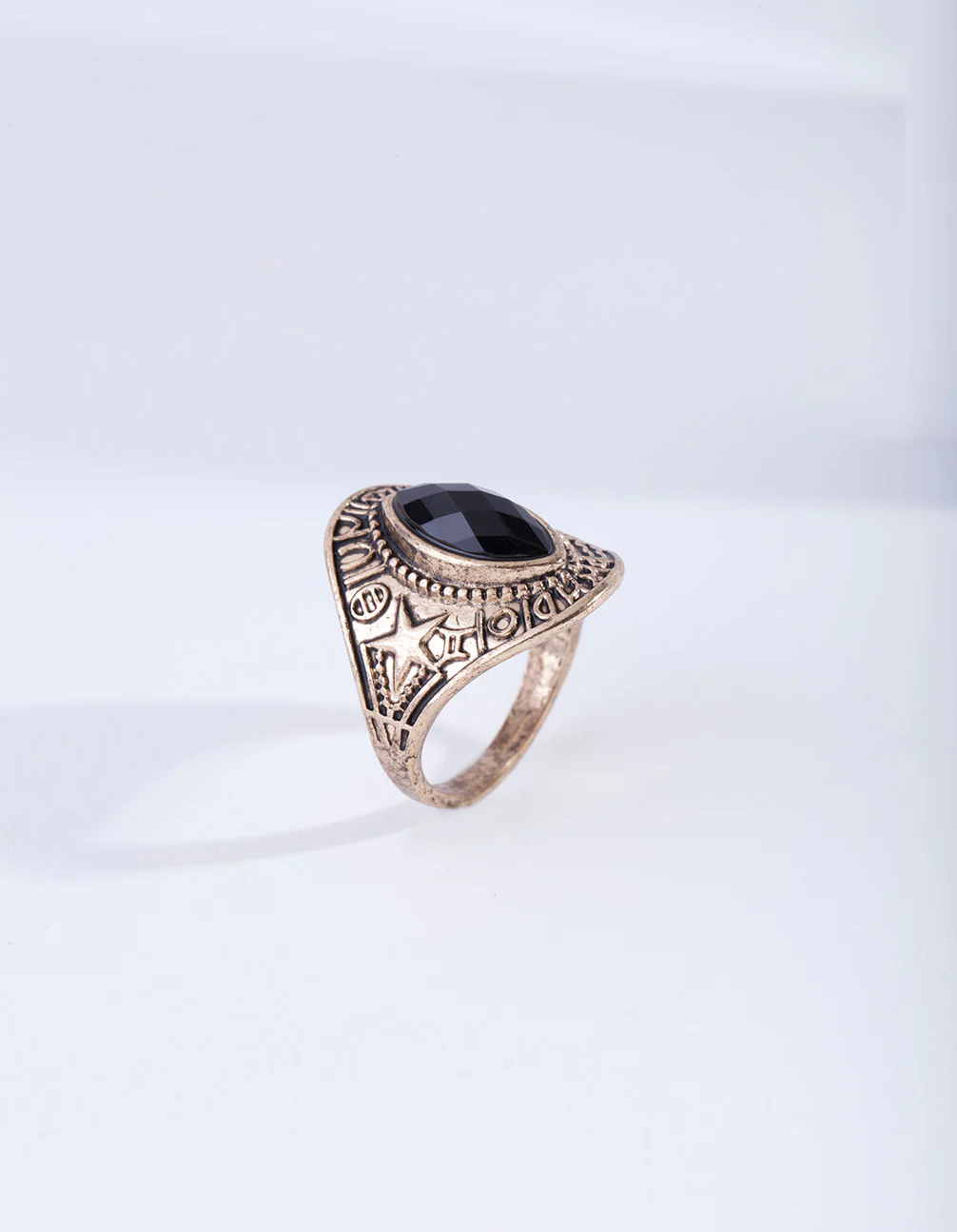 Antique Gold Star Jewel Ring