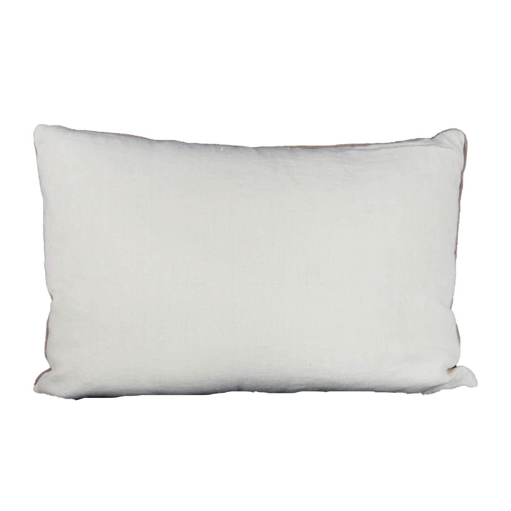 LINO 330 - Coussin en lin noir 40x60