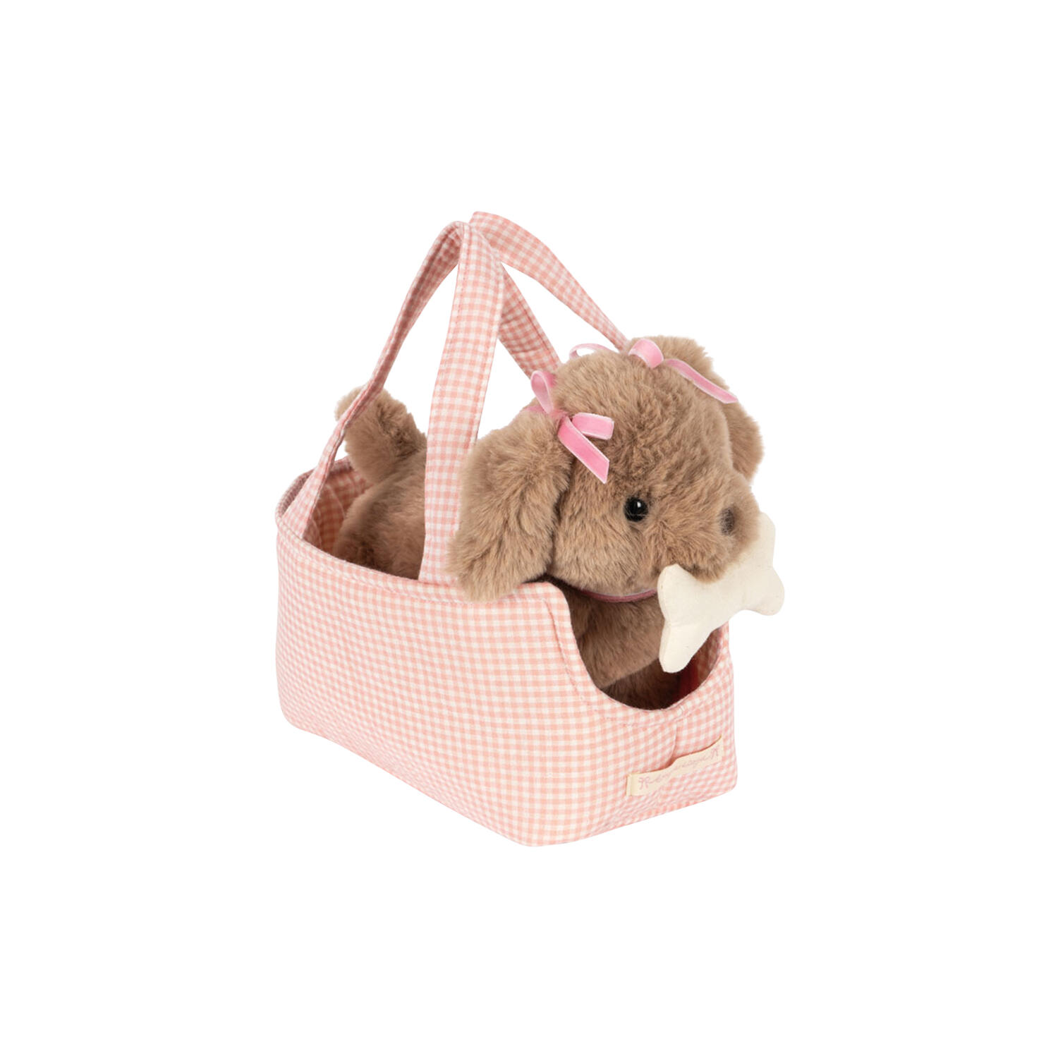 Maude Puppy, pink check