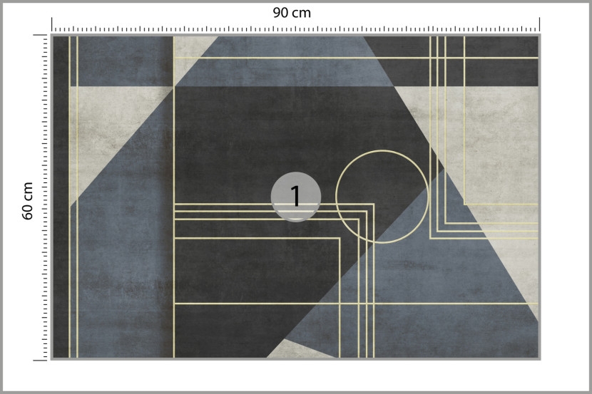 Fototapeta Wzór Geometryczny W Stylu Glamour 90x60cm