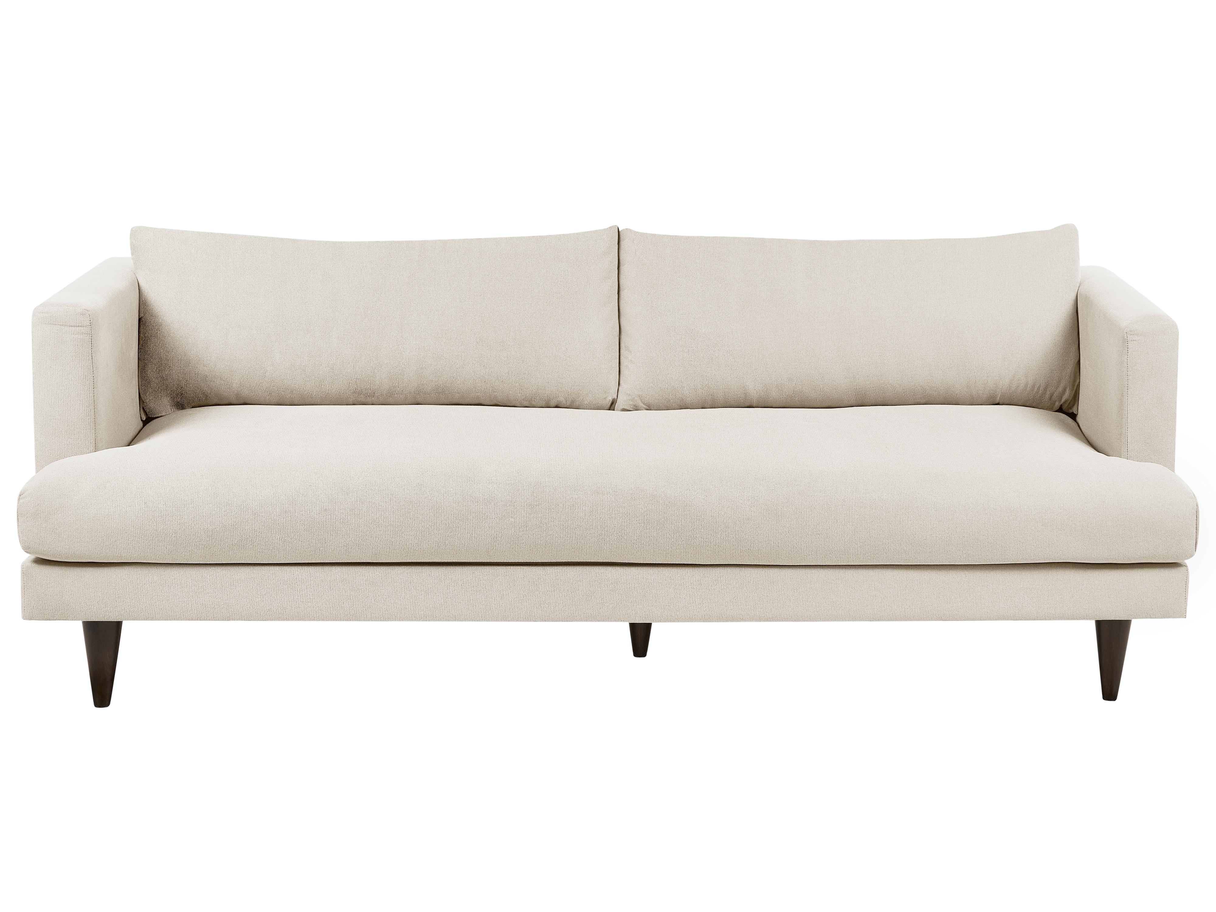 Sofa 3 Seater JARPEN Fabric Light Beige