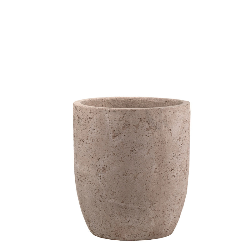 Pot en ciment New Cement brun Ø 26 x 29 cm