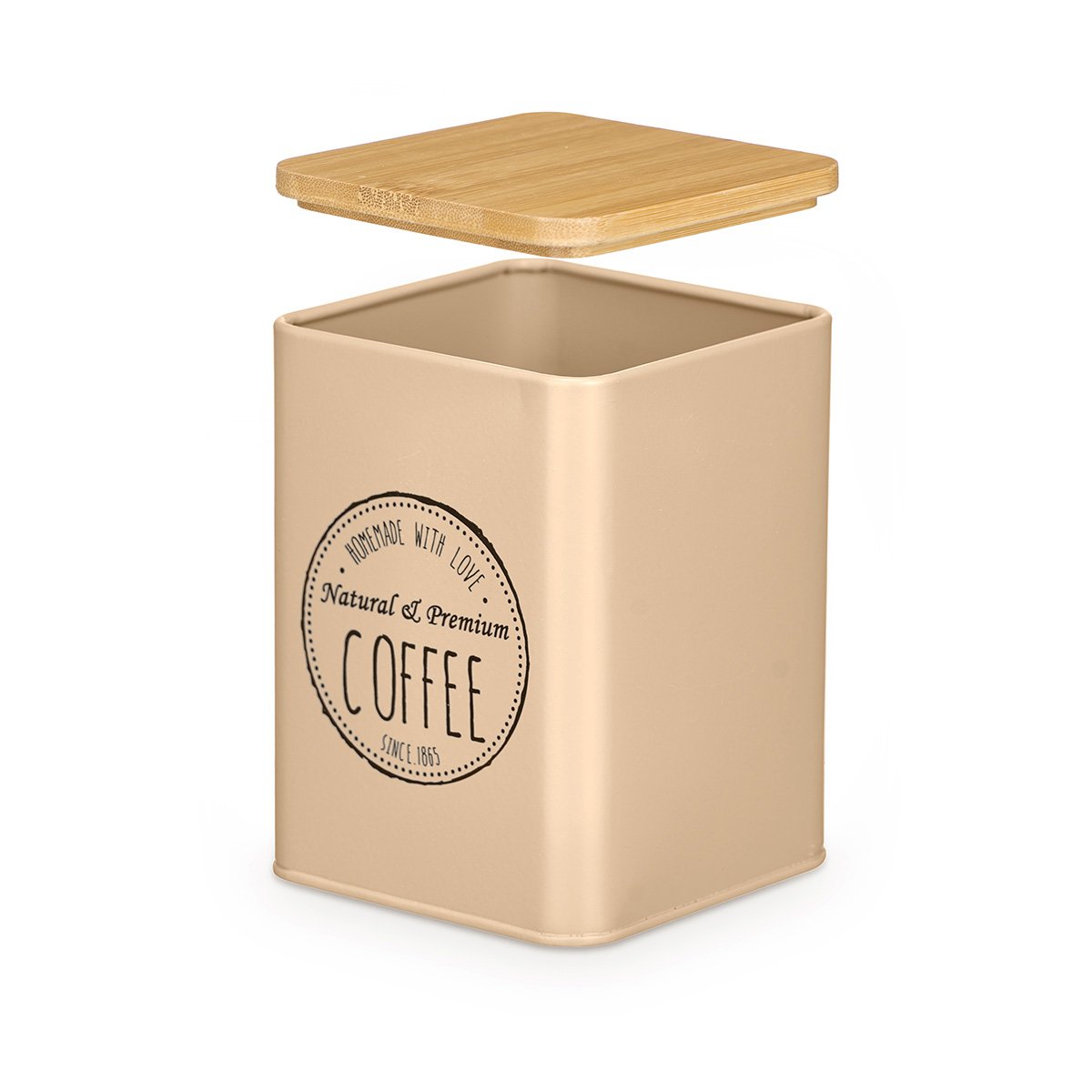 Lata bege para café