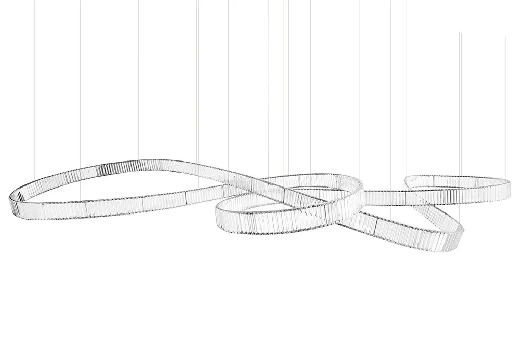 MOOSEE lampa wisząca WAVE 380 chrom