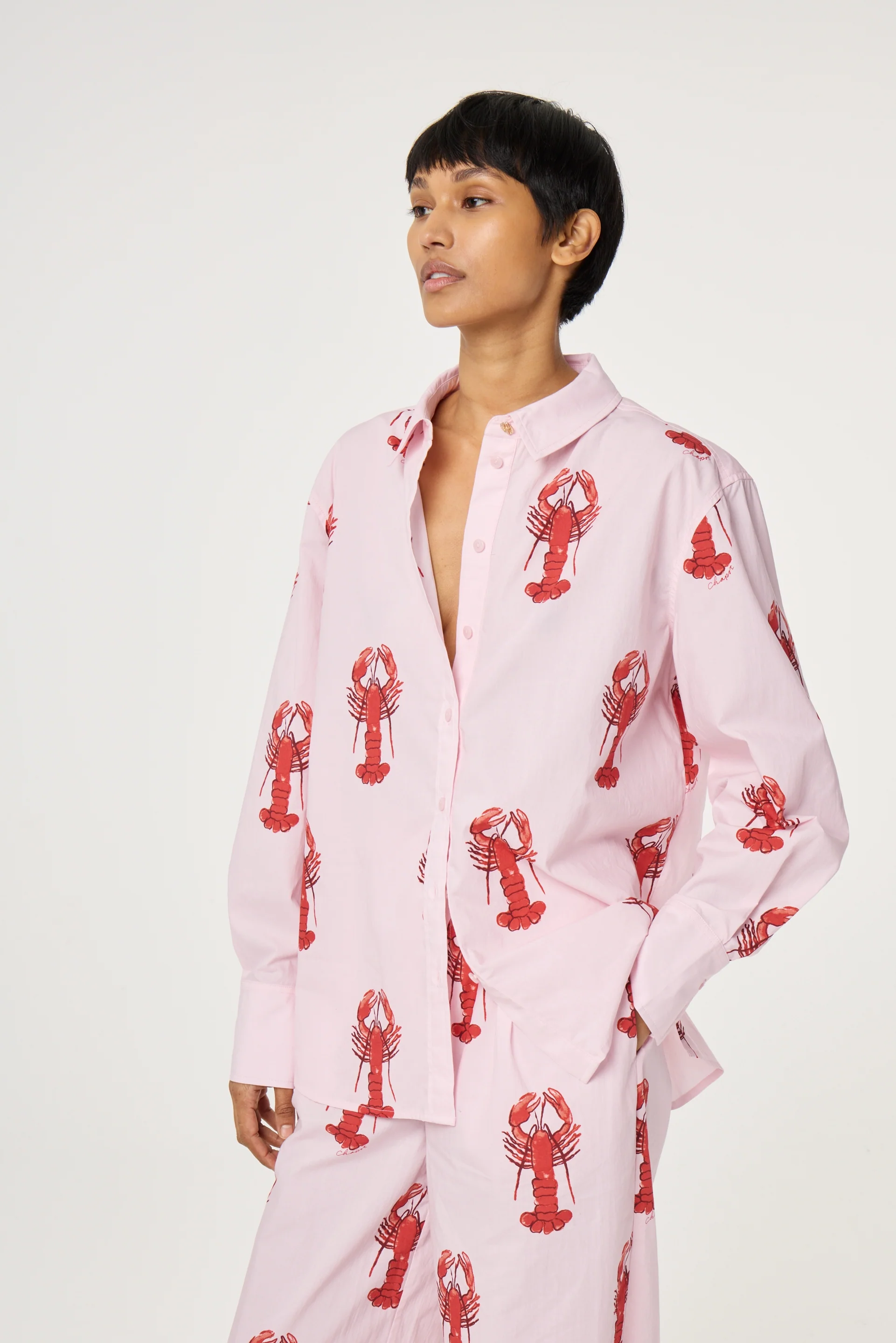 Tony Blouse | Cherry Blossom/Tangerine Tango