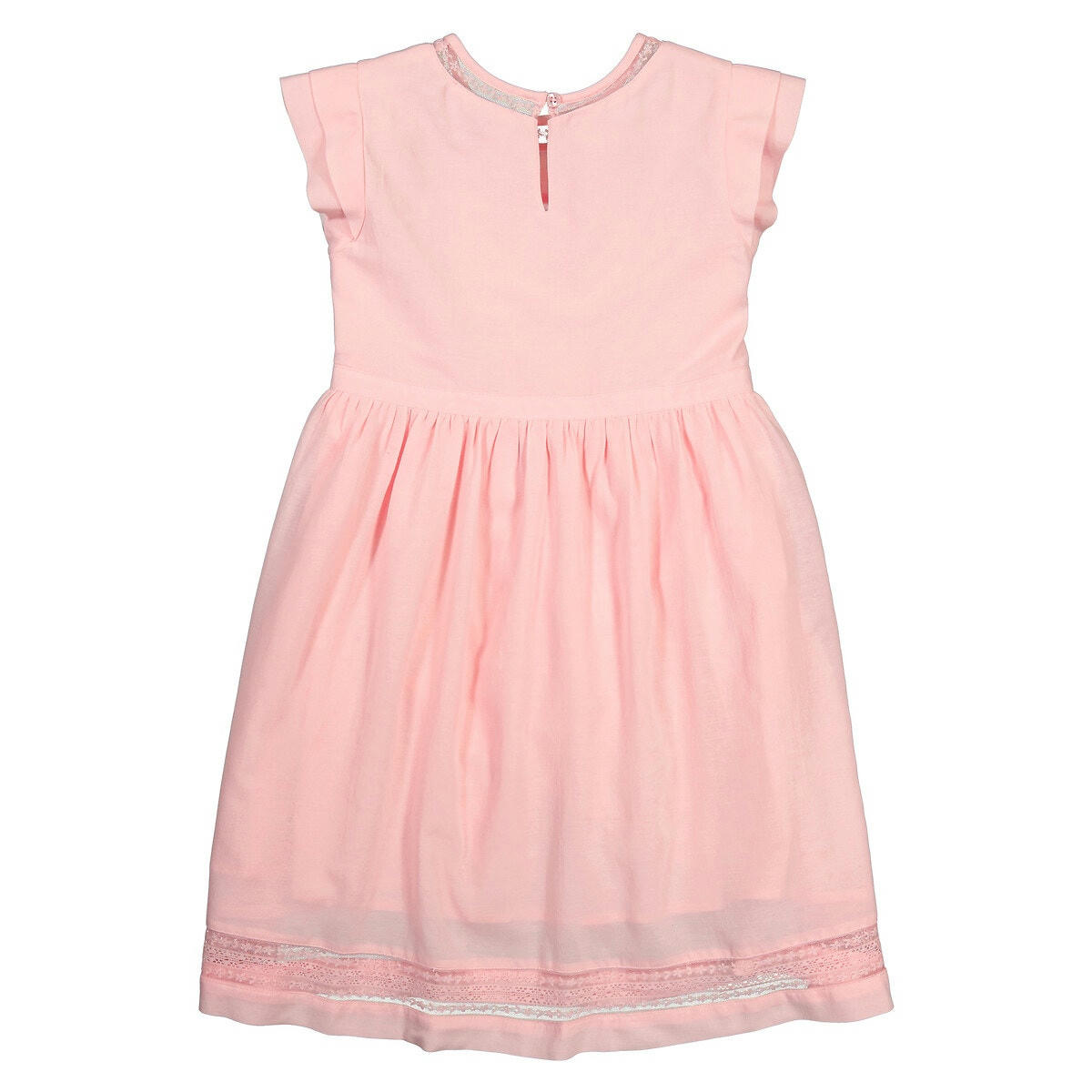 Robe de cérémonie sans manches, détails dentelle