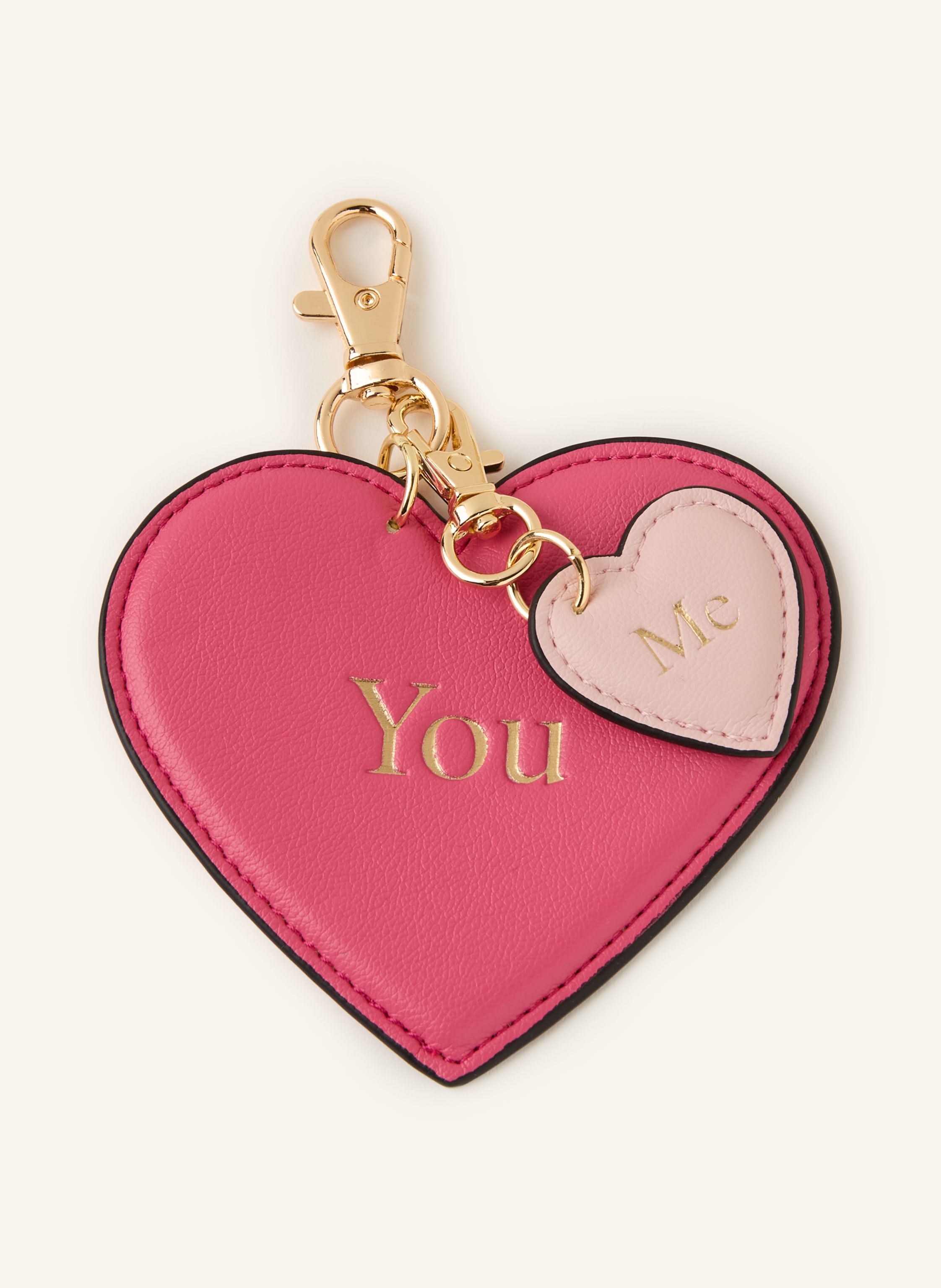 SEIDENFELT Taschenanhänger YOU & ME CHARM
