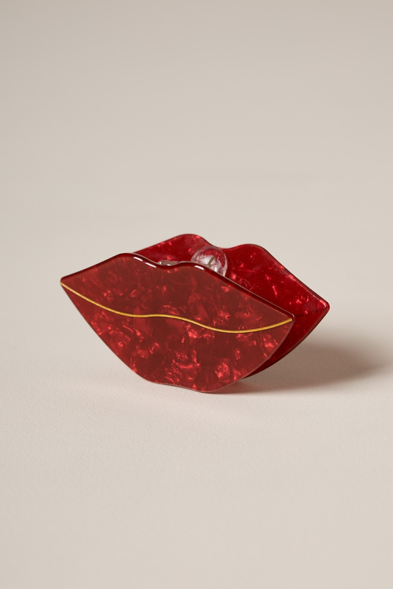 Red Lips Hair Claw