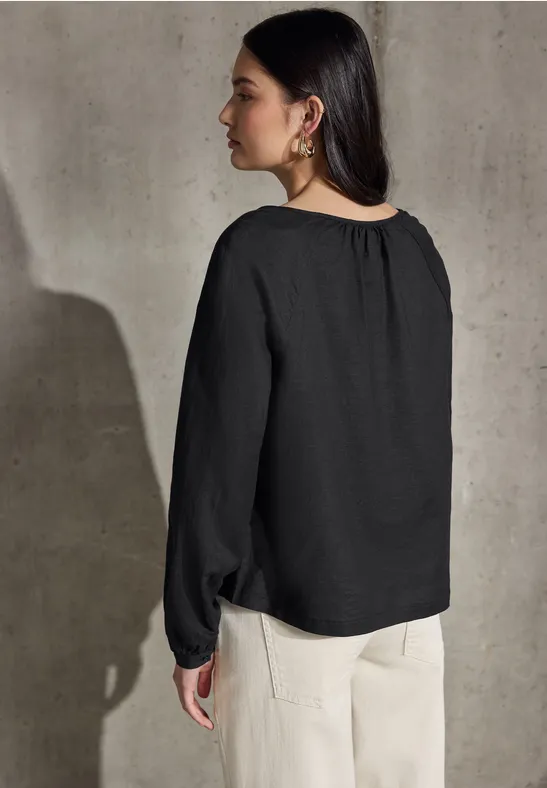 Tunika mit Leinen-Anteil