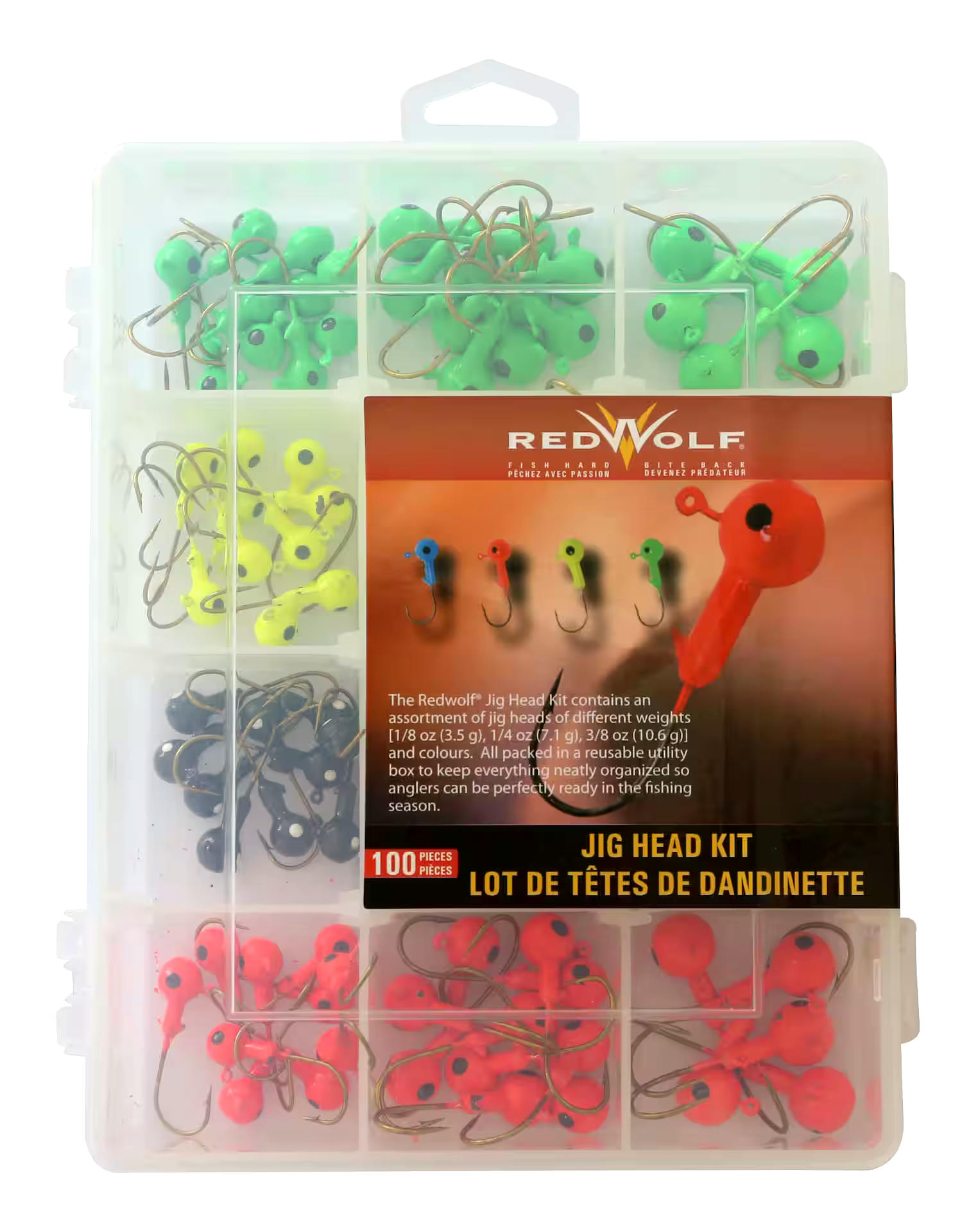 Red Wolf Jig Head Kit, 100-pc