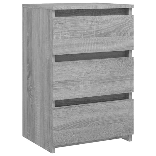 NNEVL Bed Cabinets 2 pcsGrey Sonoma 40x35x62.5 cm Engineered Wood