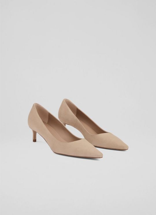 New Ava Suede Trench Low Heel Courts
