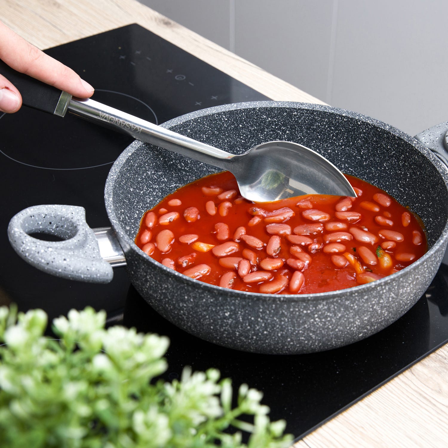 Cucchiaio in acciaio inox, da 36 cm