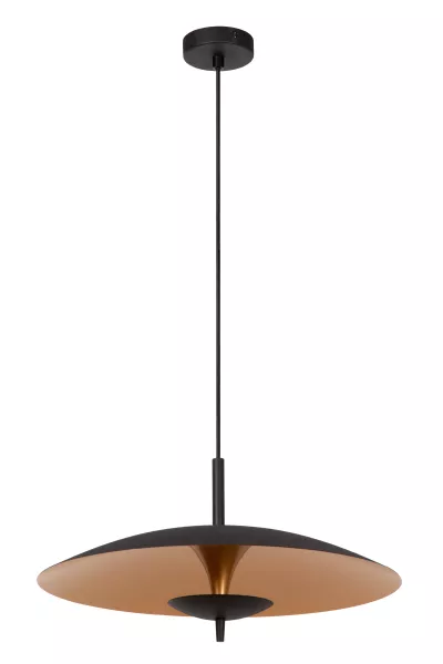 Lampa wisząca VULCAN czarna LED 1x9W Ciepła biel 900lm Lucide