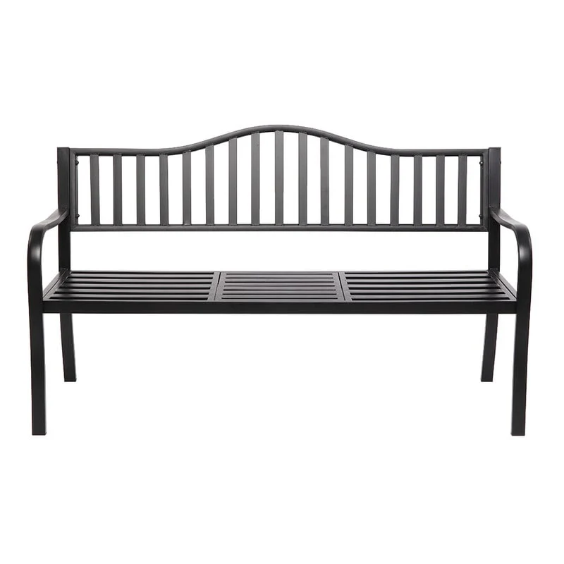 59 in. Outdoor Patio Garden Decorative Cast Iron Bench