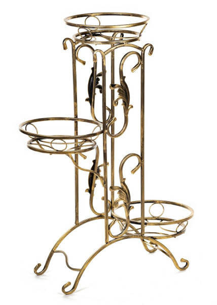 Duży metalowy kwietnik na 3 donice 100 cm loft