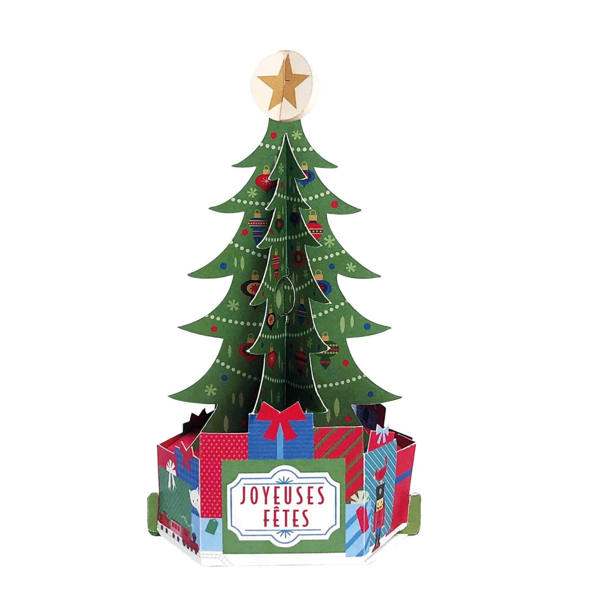 - Carte de voeux noël pop-up 3d sapin