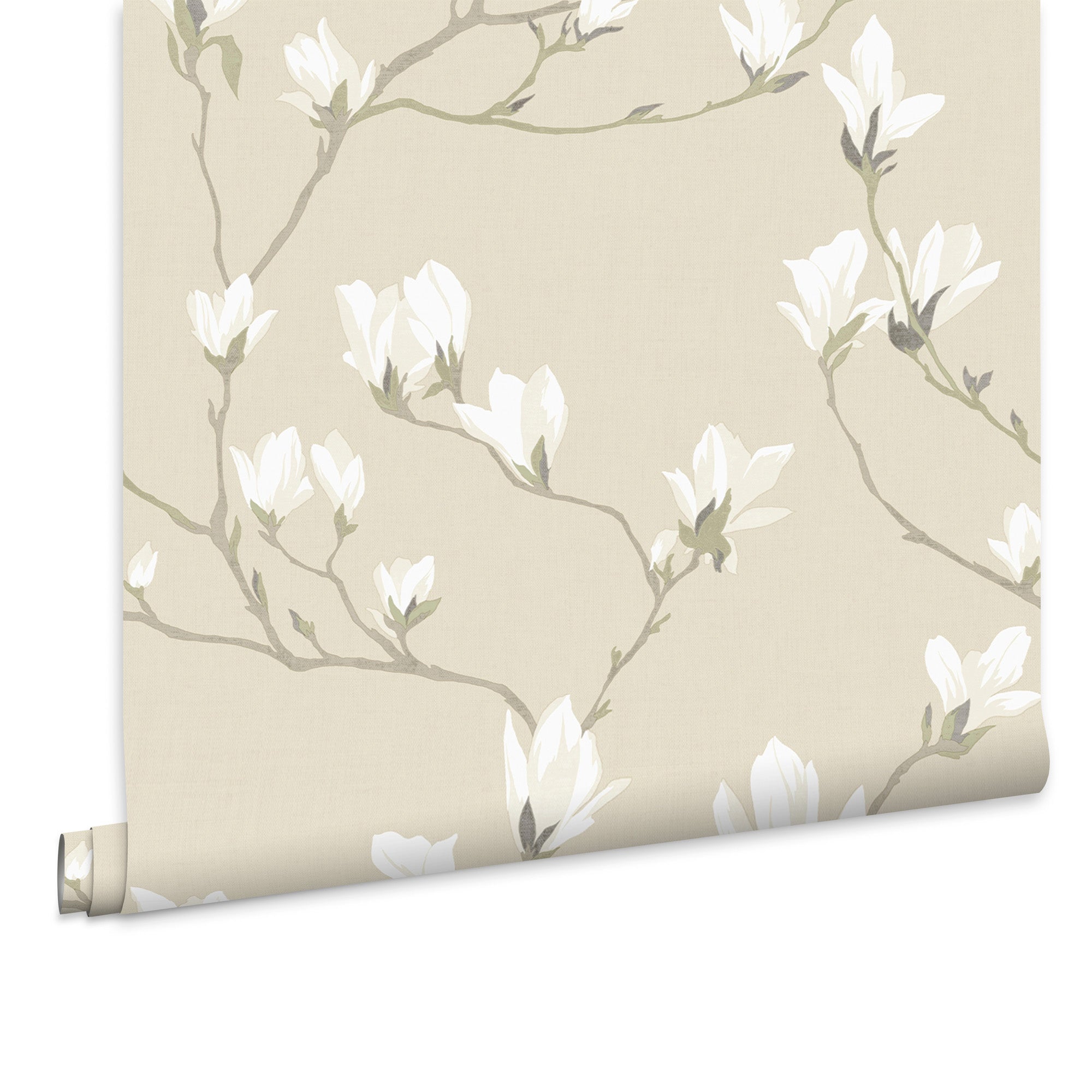 Laura Ashley Vliesbehang - Magnolia Grove Natural - 10mx52cm