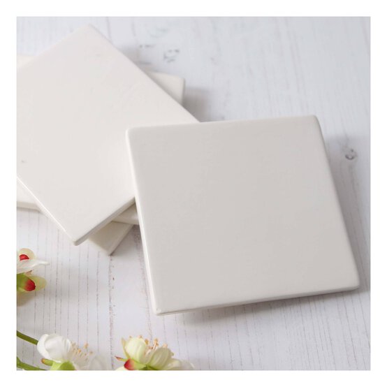 Glazed Ceramic Coasters 4 Pack