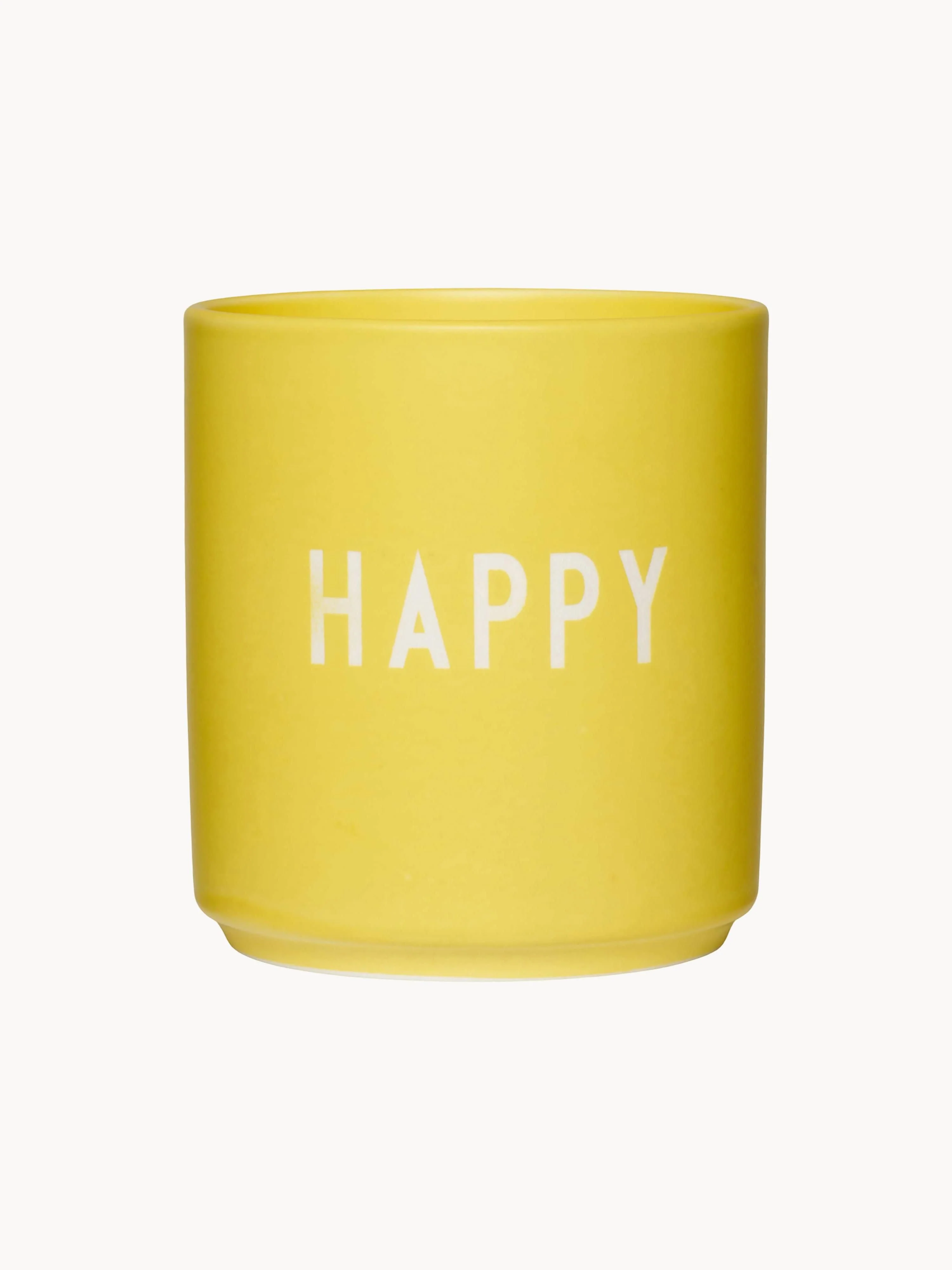 Design-Kaffeebecher Happy