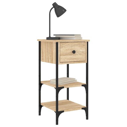 NNEVL Bedside Cabinet Sonoma Oak 34x36x70 cm Engineered Wood