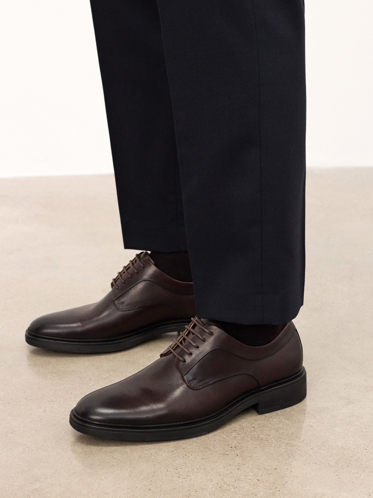 Timeless brown derby shoes