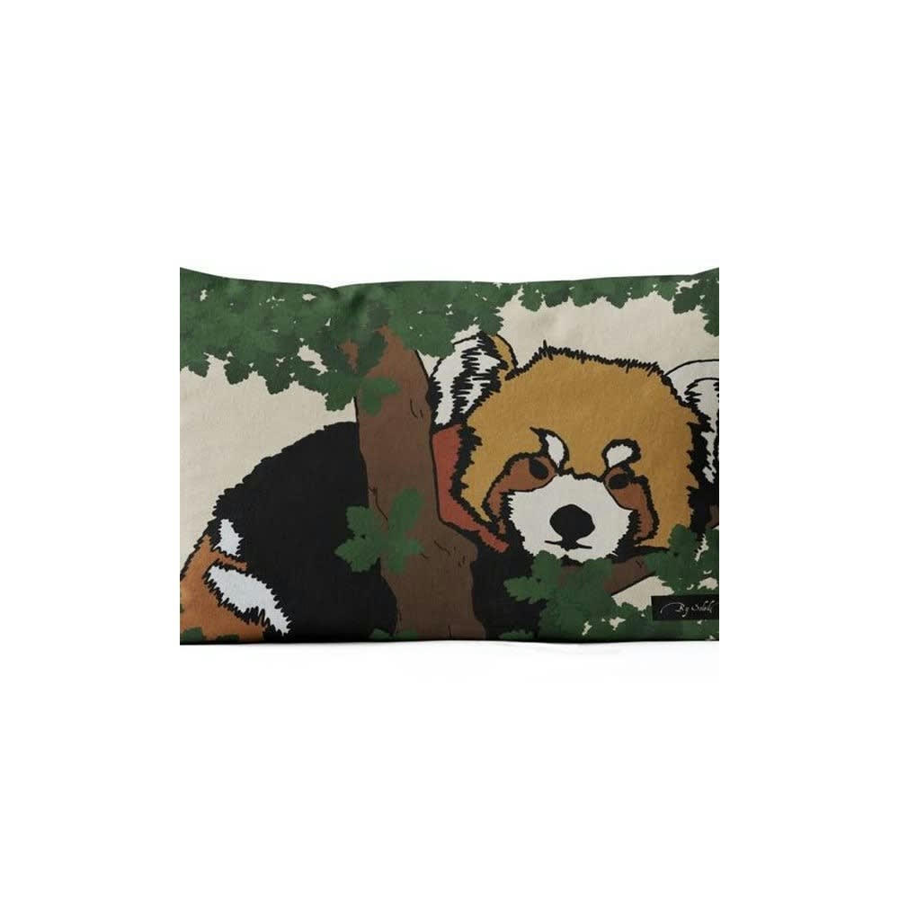 SAFARI - Housse de coussin panda roux 32x50cm